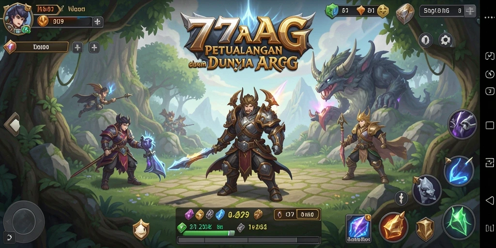 Gameplay seru dari 77AG dengan aksi ARPG yang mendebarkan.