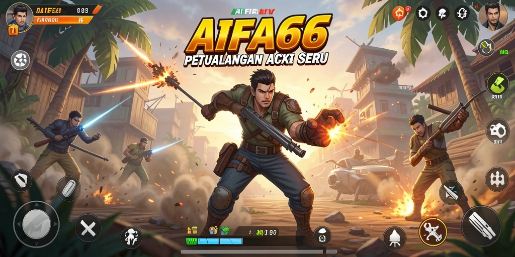 Gameplay AIFA66 yang penuh aksi dan petualangan mendebarkan.