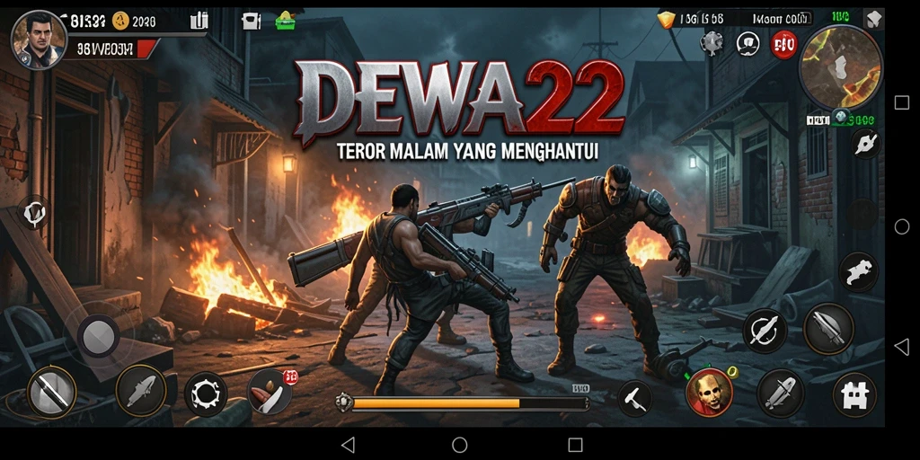 Gameplay menyeramkan yang menggambarkan pengalaman horor di DEWA22.