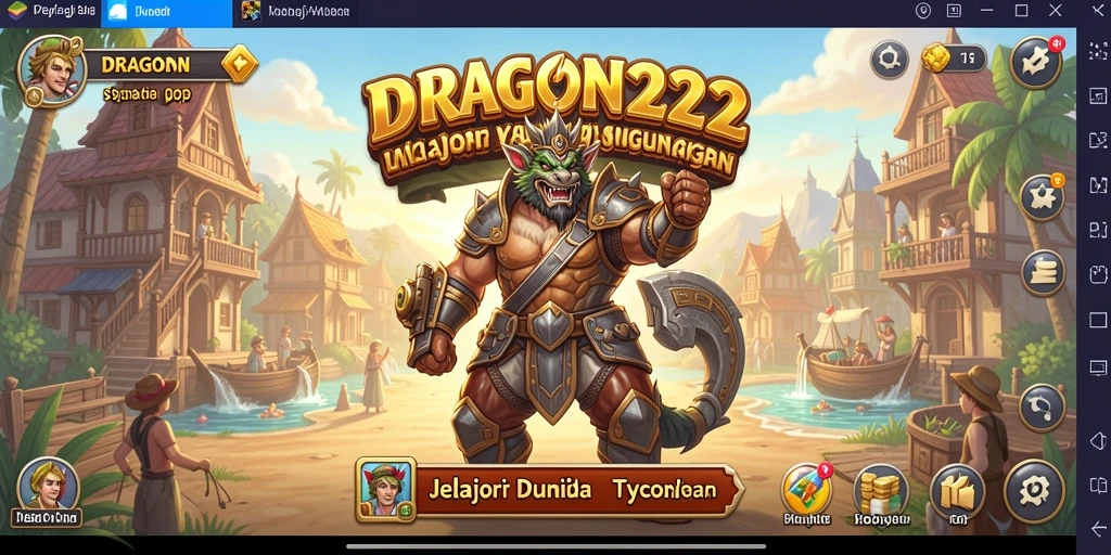 Tampilan gameplay menarik DRAGON222 dalam membangun kerajaan bisnis.