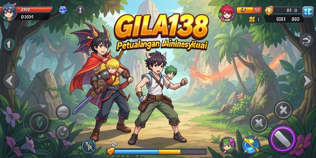 Tampilan gameplay GILA138 yang penuh aksi dan visual anime yang menarik.