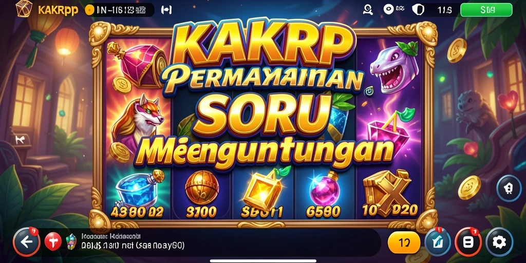 Gameplay KAKRP menunjukkan momen seru dan peluang menang di permainan slot.