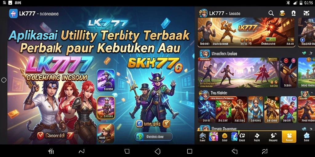 Tampilan antarmuka LK777 yang sederhana dan fungsional.