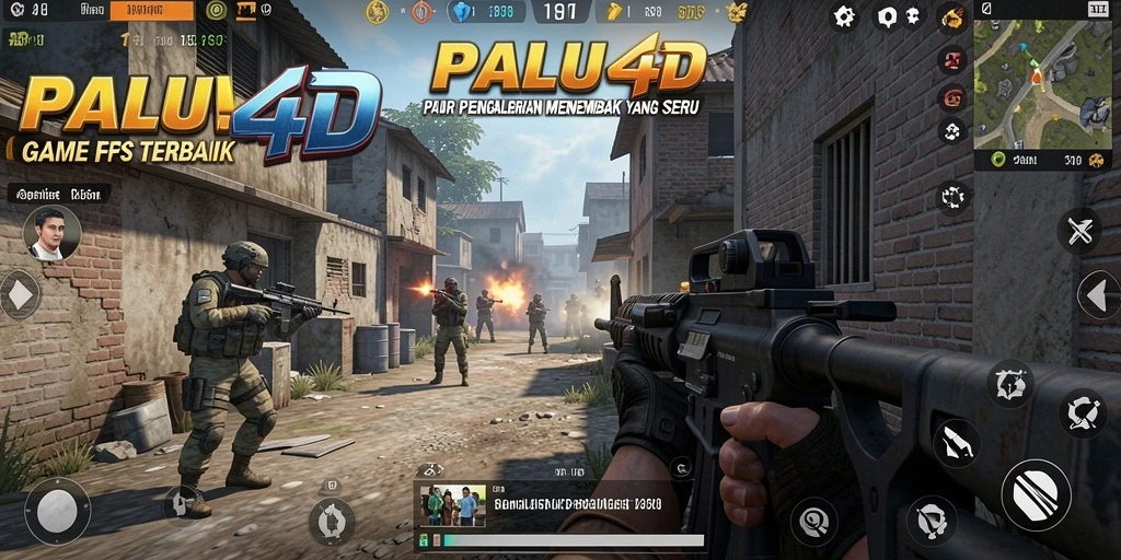 Tampilan gameplay PALU4D yang seru dalam pertempuran FPS.