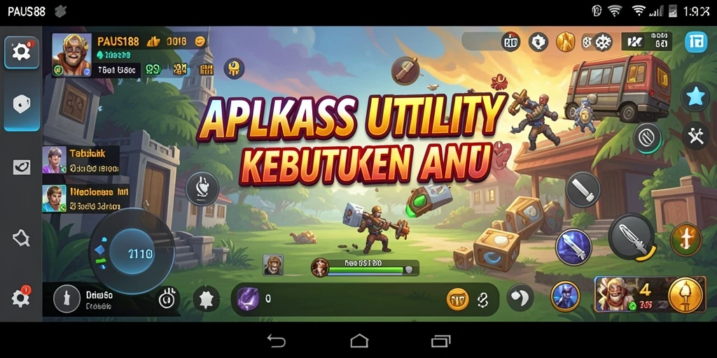 Tampilan antarmuka pengguna PAUS188 yang menarik dan fungsional.