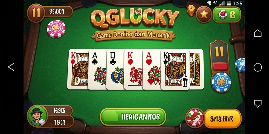 Tampilan gameplay QGLUCKY yang menarik dan seru.