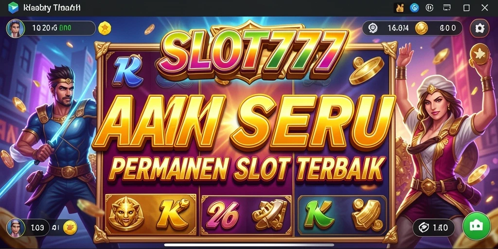 Tampilan gameplay action yang mendebarkan di SLOT777.