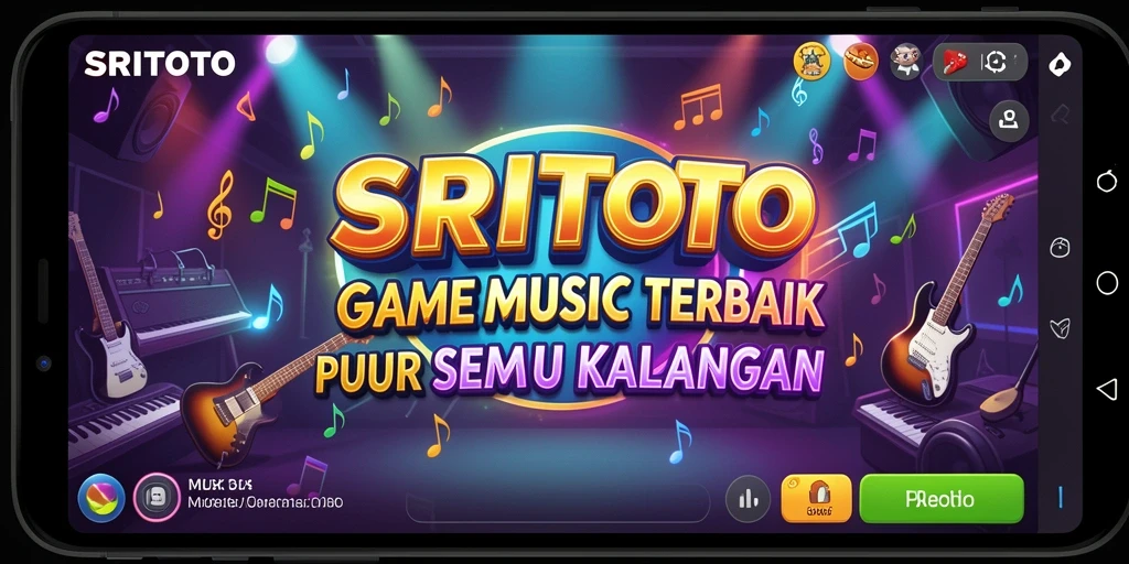 Tampilan gameplay SRITOTO yang menarik dengan berbagai lagu.