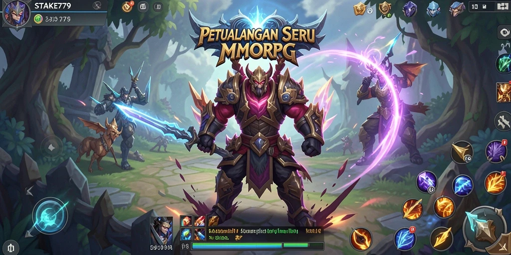 Tampilan gameplay STAKE779 yang menakjubkan dalam dunia MMORPG.