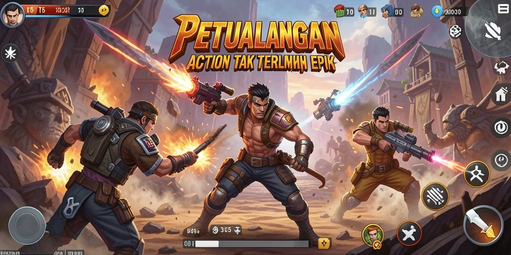 Gambaran mendebarkan dari gameplay seru T6 yang penuh aksi.
