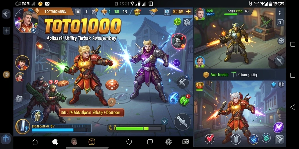 Screenshot utama TOTO1000 menampilkan tampilan antarmuka aplikasi Utility.