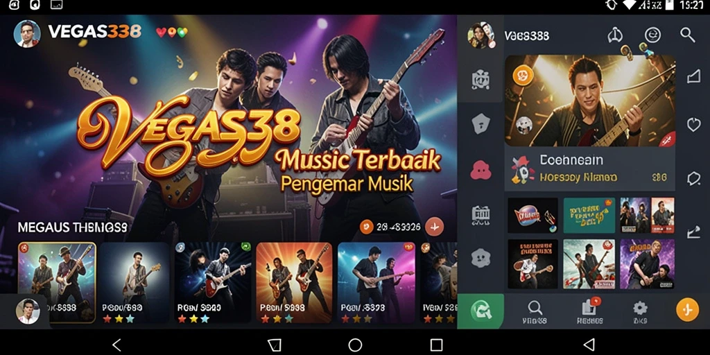 Tampilan gameplay VEGAS338, menampilkan pengalaman bermain musik yang seru.