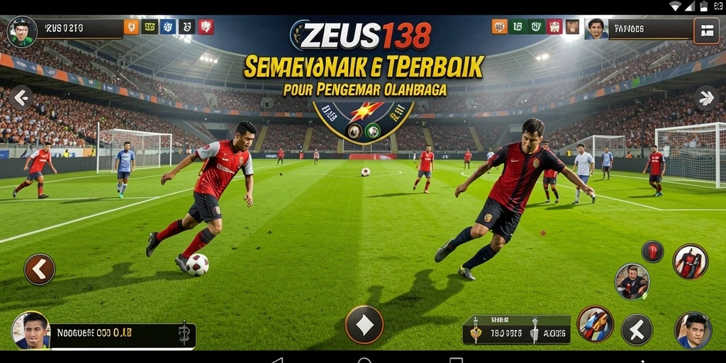 Tampilan gameplay menegangkan di ZEUS138 dengan aksi sepak bola yang memukau.